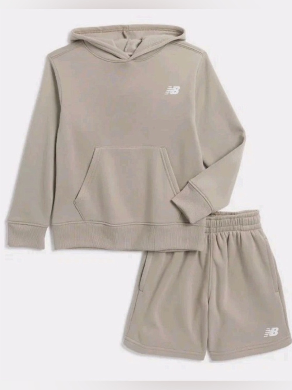 New Balance Kids' Fleece Hoodie and Sweatshorts set